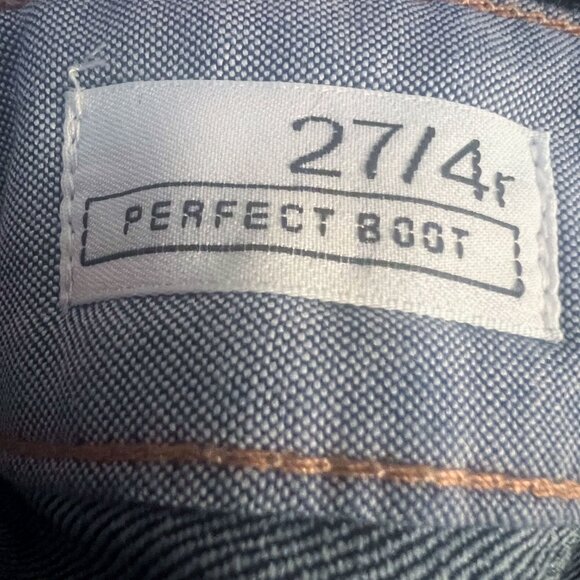 GAP Perfect Boot Denim Jeans Dark Wash Mid Rise Denim 27/4R - Picture 7 of 14